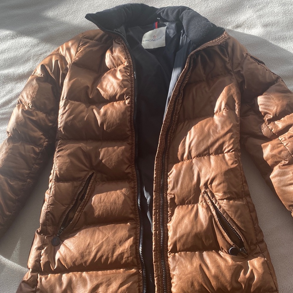 Moncler jacket that I bought years ago! Good condition. Copper/brown.